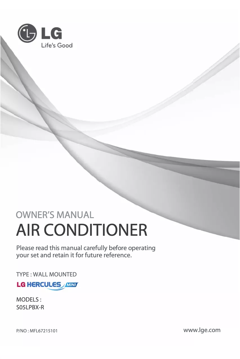 Page 1 de la notice Manuel utilisateur LG SN12LPBX-R