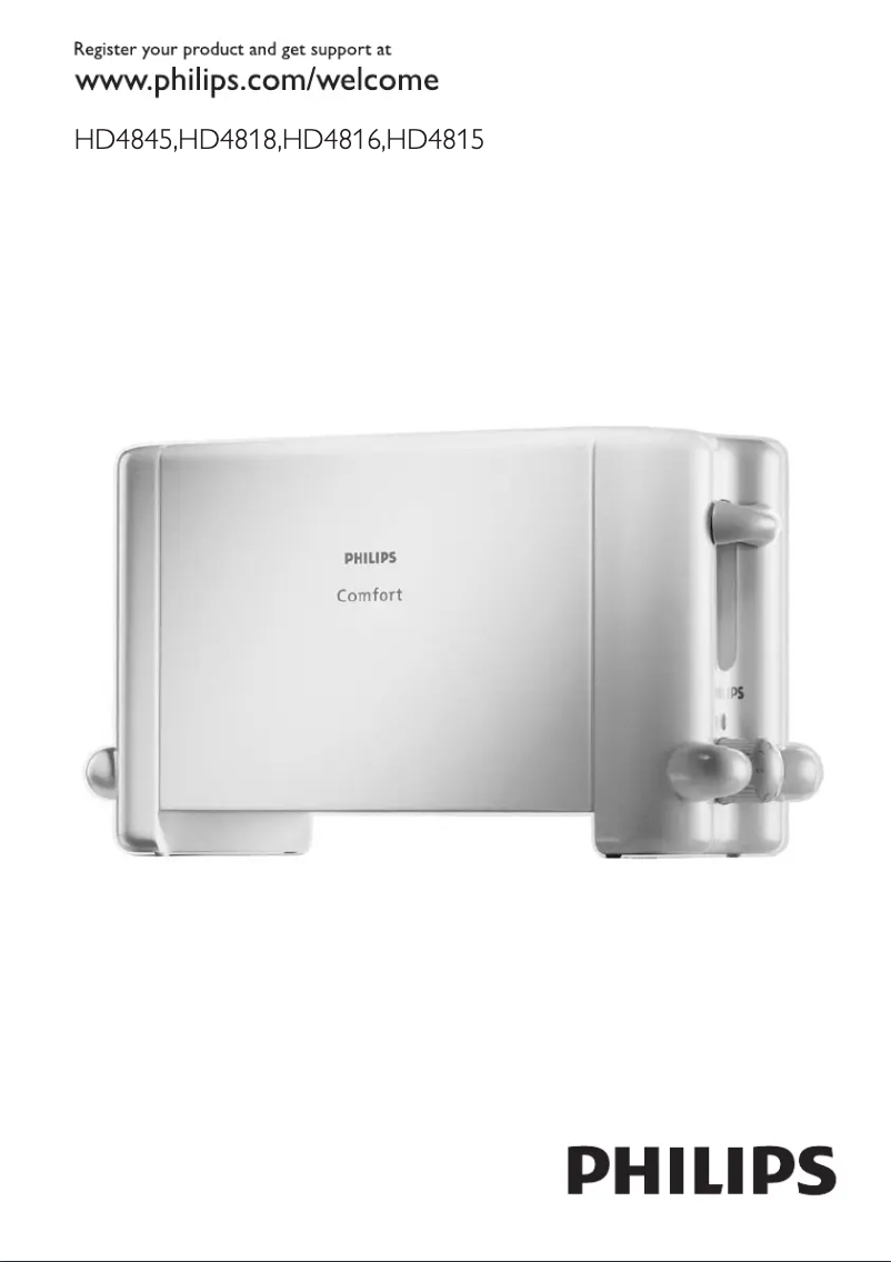 Page 1 of the manual User Manual Philips HD4845