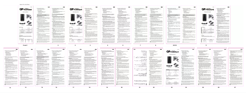 Page 1 de la notice Manuel utilisateur GP PowerBank 511PB