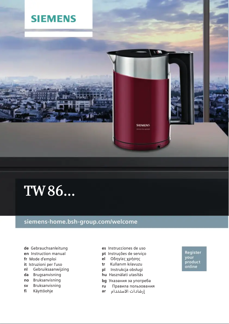 Image de la première page du manuel de l'appareil TW86103