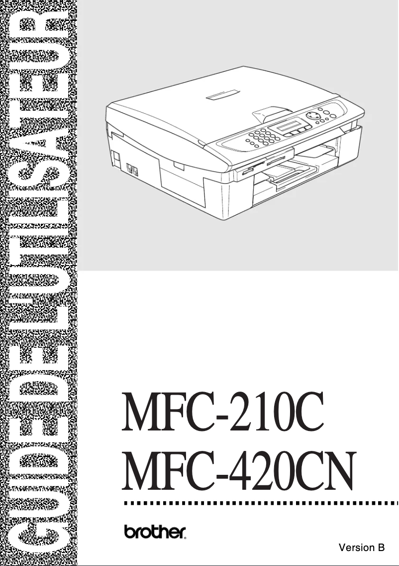 Image de la première page du manuel de l'appareil MFC-420CN