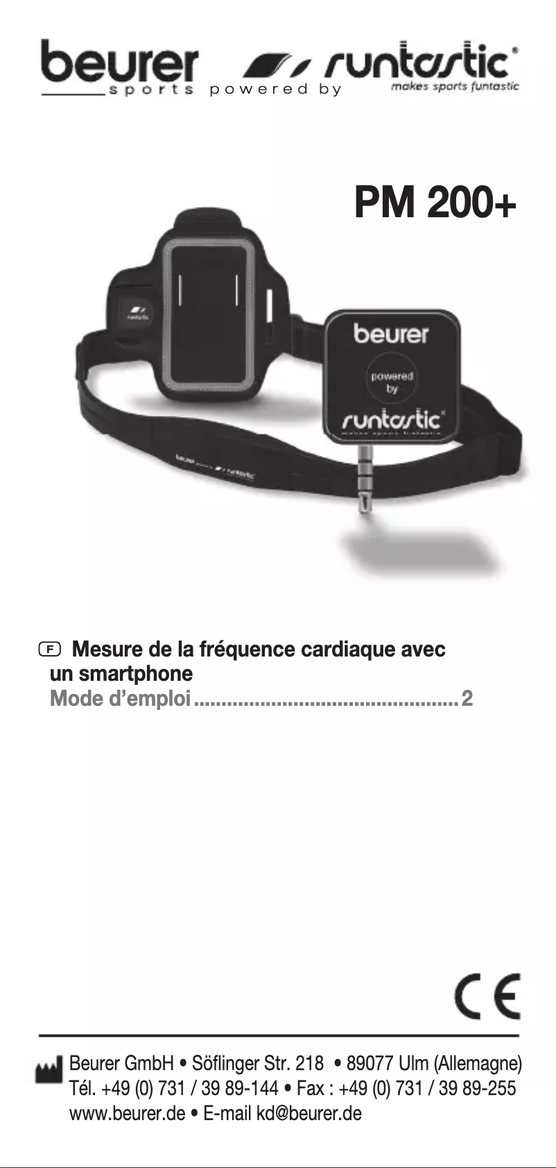 Page 1 de la notice Manuel utilisateur Beurer PM 200+