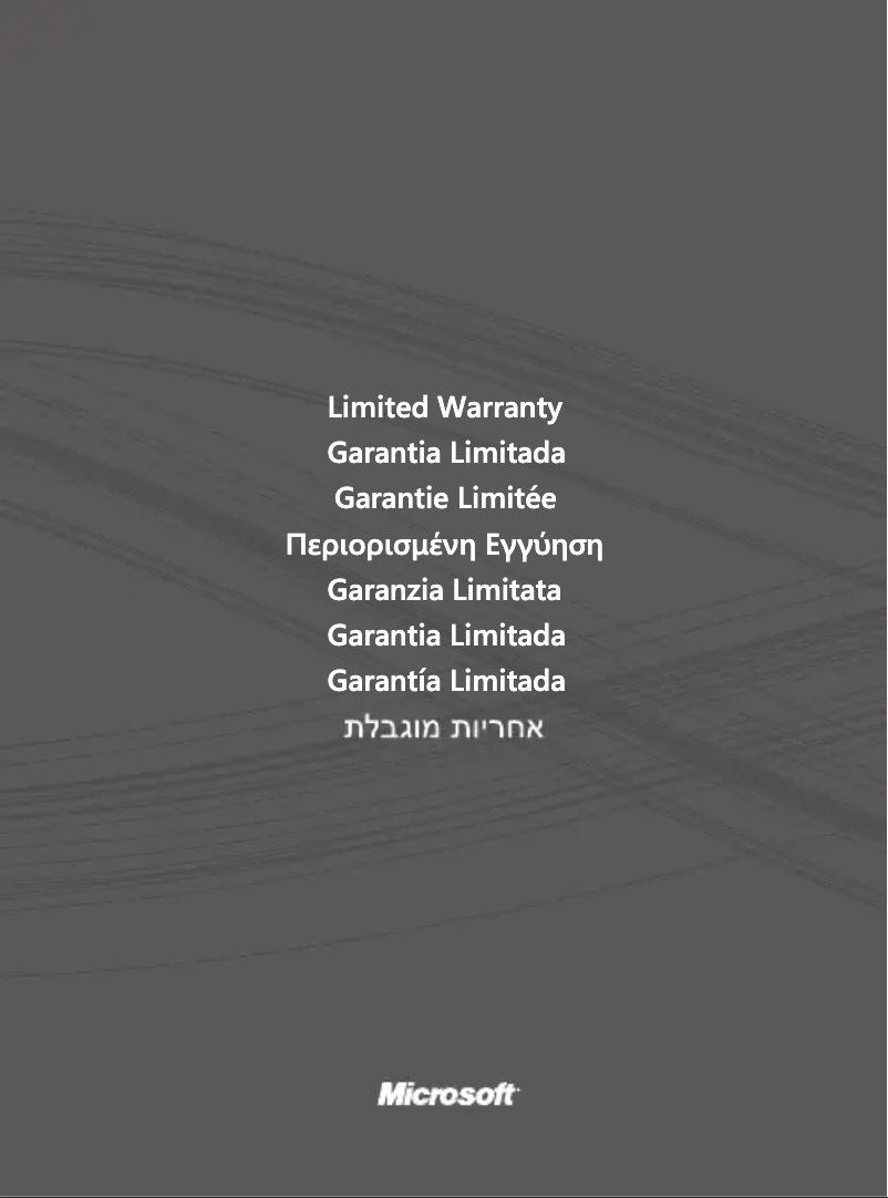 Página 1 del manual Manual de usuario Microsoft 3XJ-00001