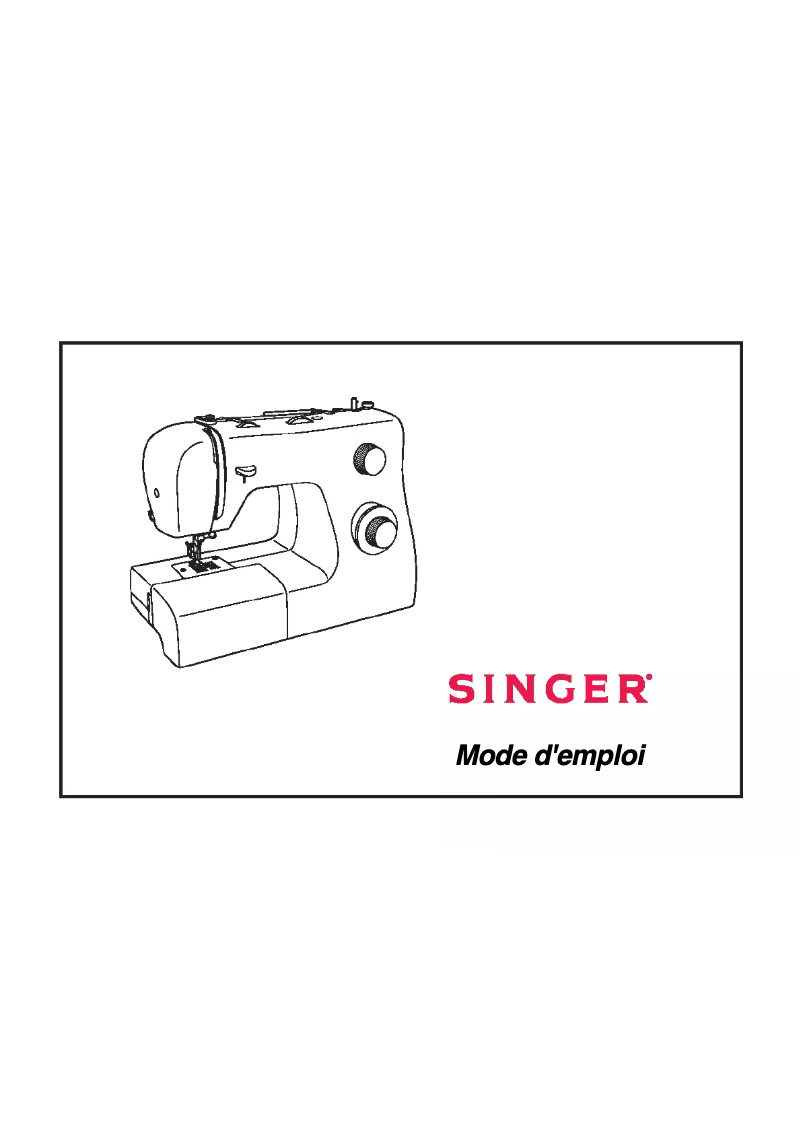 Page 1 de la notice Manuel utilisateur Singer Decorative