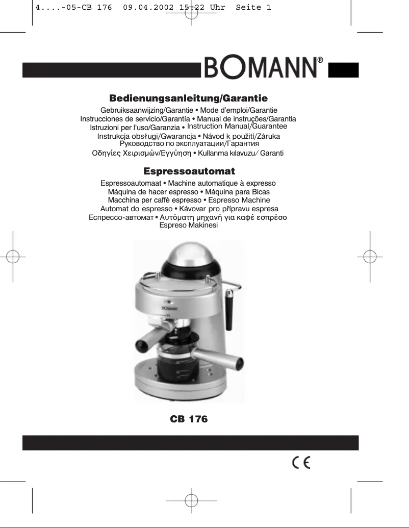 Page n°1 - Manuel utilisateur Bomann CB 176