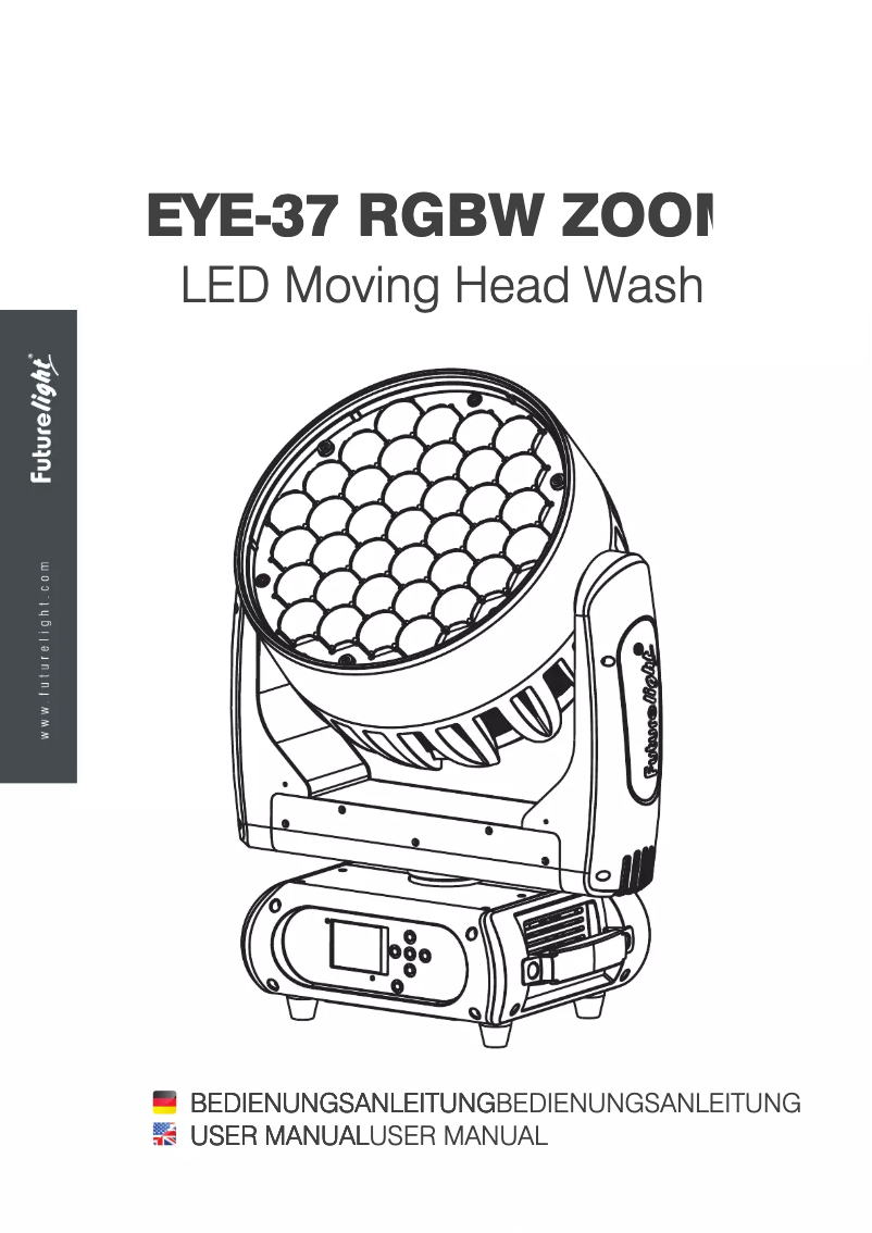 Image de la première page du manuel de l'appareil EYE-37 RGBW Zoom