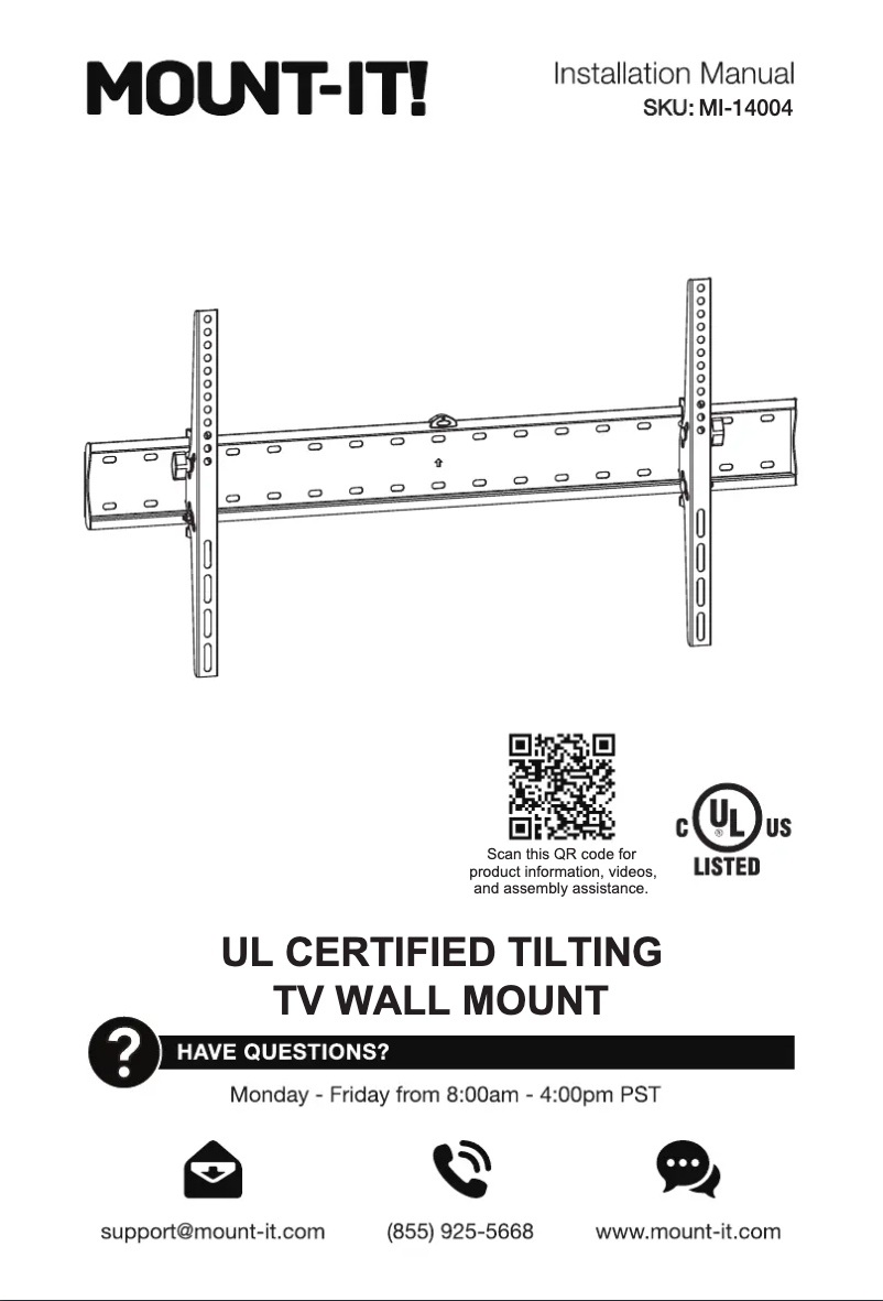 Page 1 de la notice Manuel utilisateur Mount-It! MI-14004