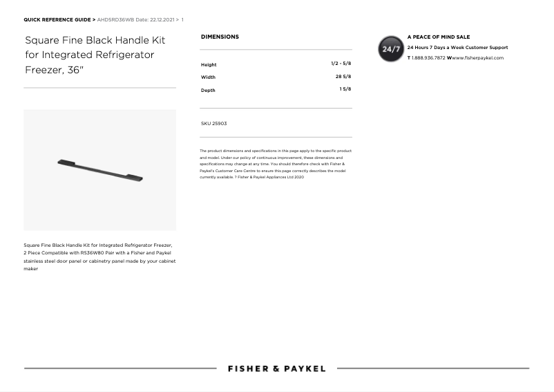 Image de la première page du manuel de l'appareil AHD5RD36WB