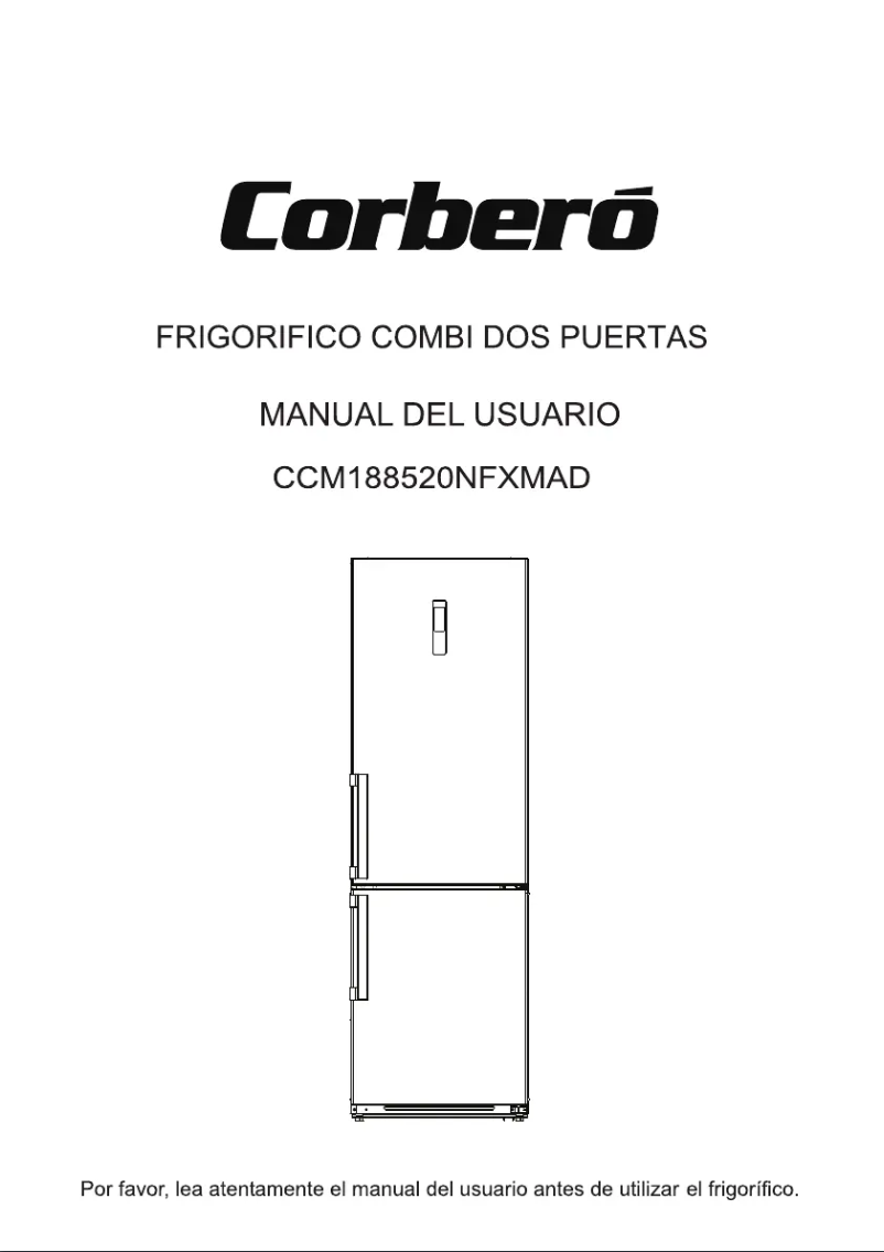 Image de la première page du manuel de l'appareil E-CCM188520NFXMAD