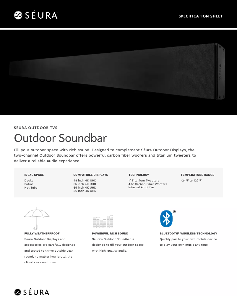 Page n°1 - Fiche technique Seura SPK-49