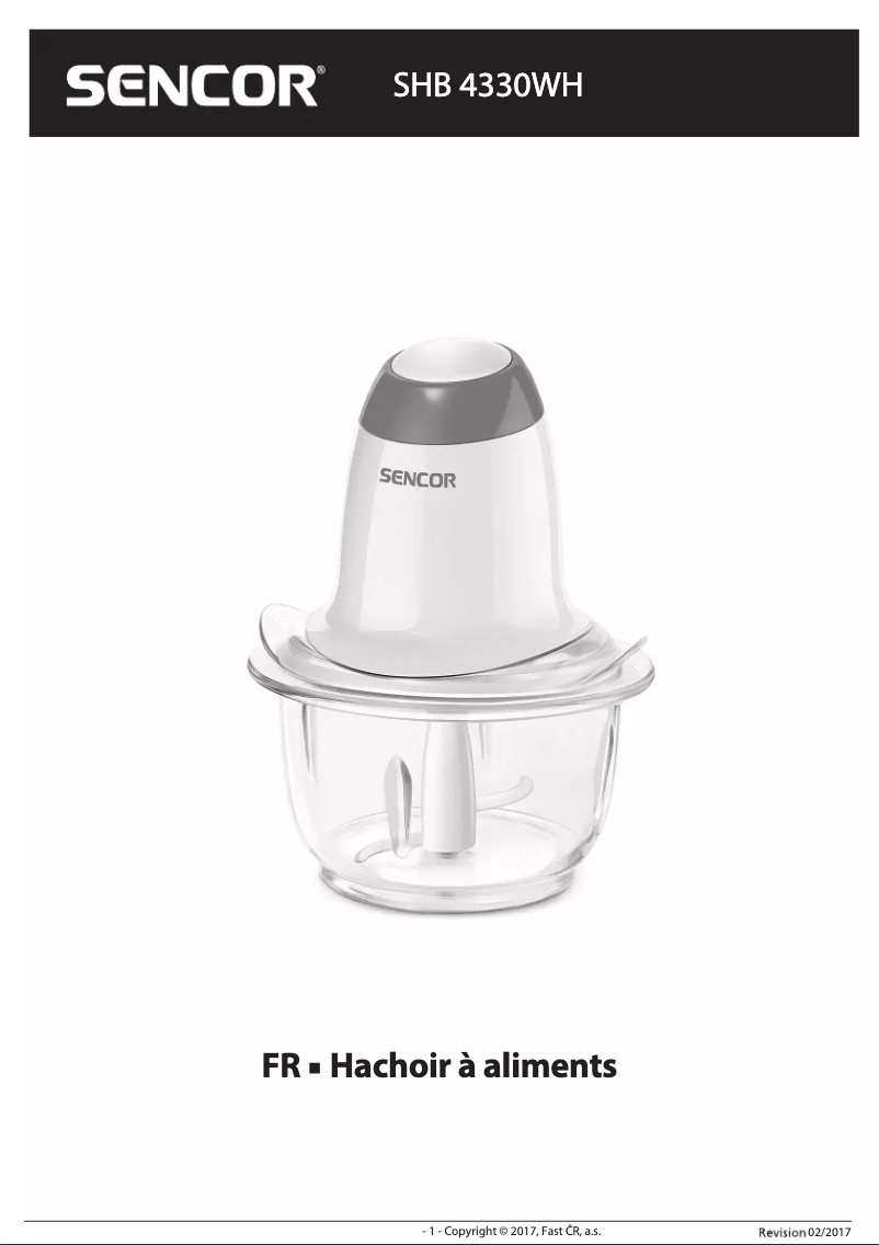 Image de la première page du manuel de l'appareil SHB 4330WH