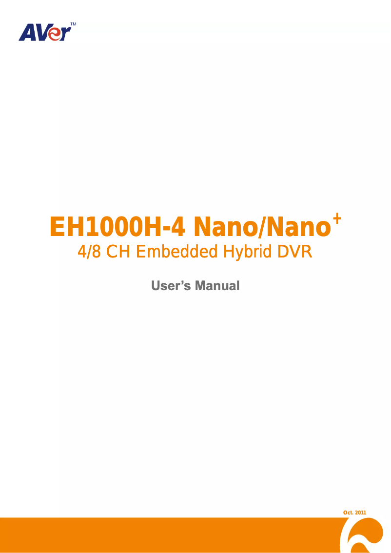 Image de la première page du manuel de l'appareil EH1008H