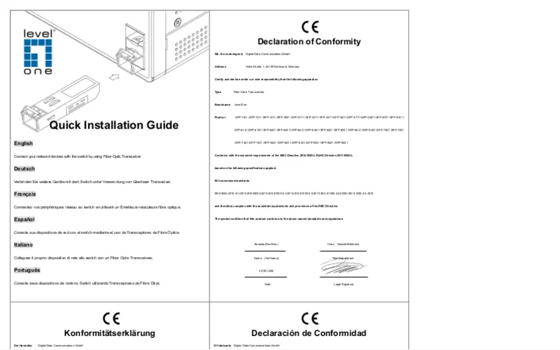 Image de la première page du manuel de l'appareil SFP-4210