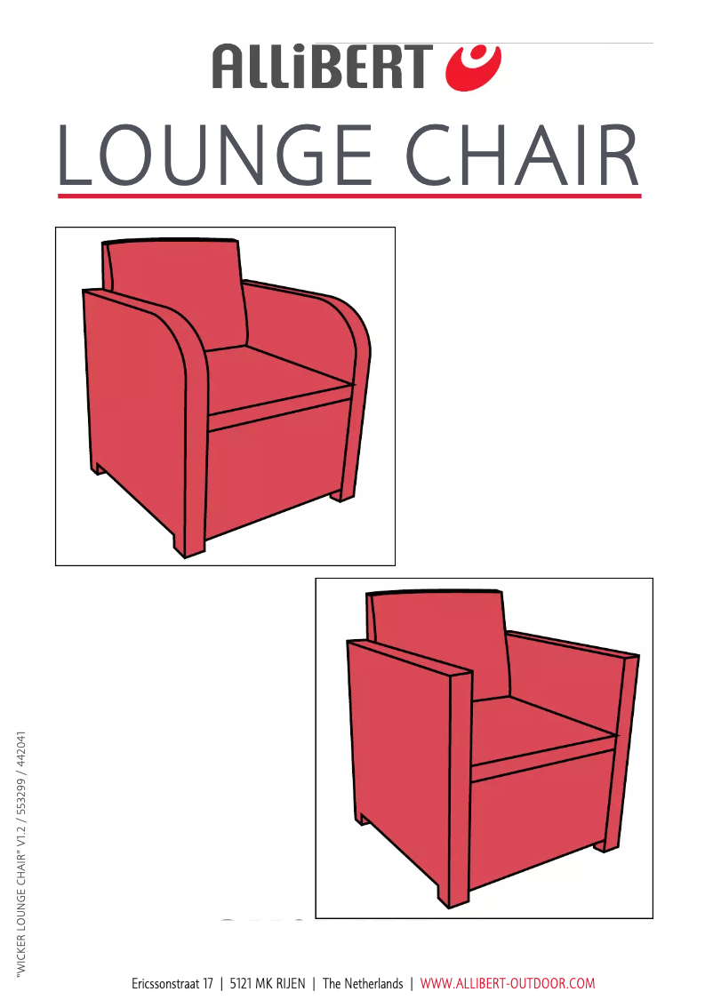 Page 1 de la notice Manuel utilisateur Allibert Merano