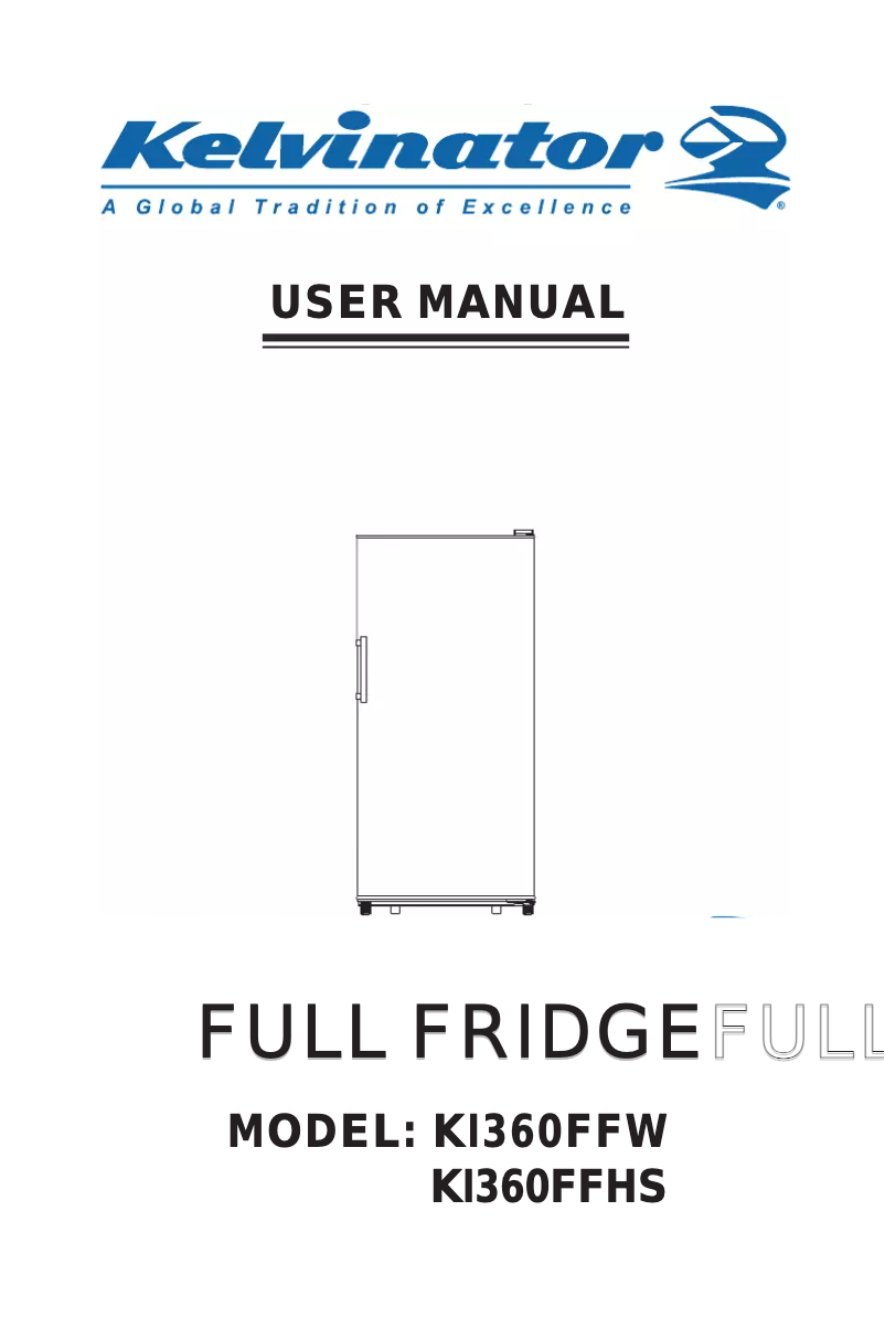 Page 1 de la notice Manuel utilisateur Kelvinator KI360FFW