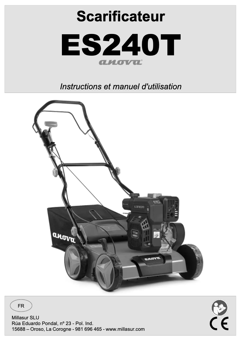Page 1 de la notice Manuel utilisateur Anova ES240T