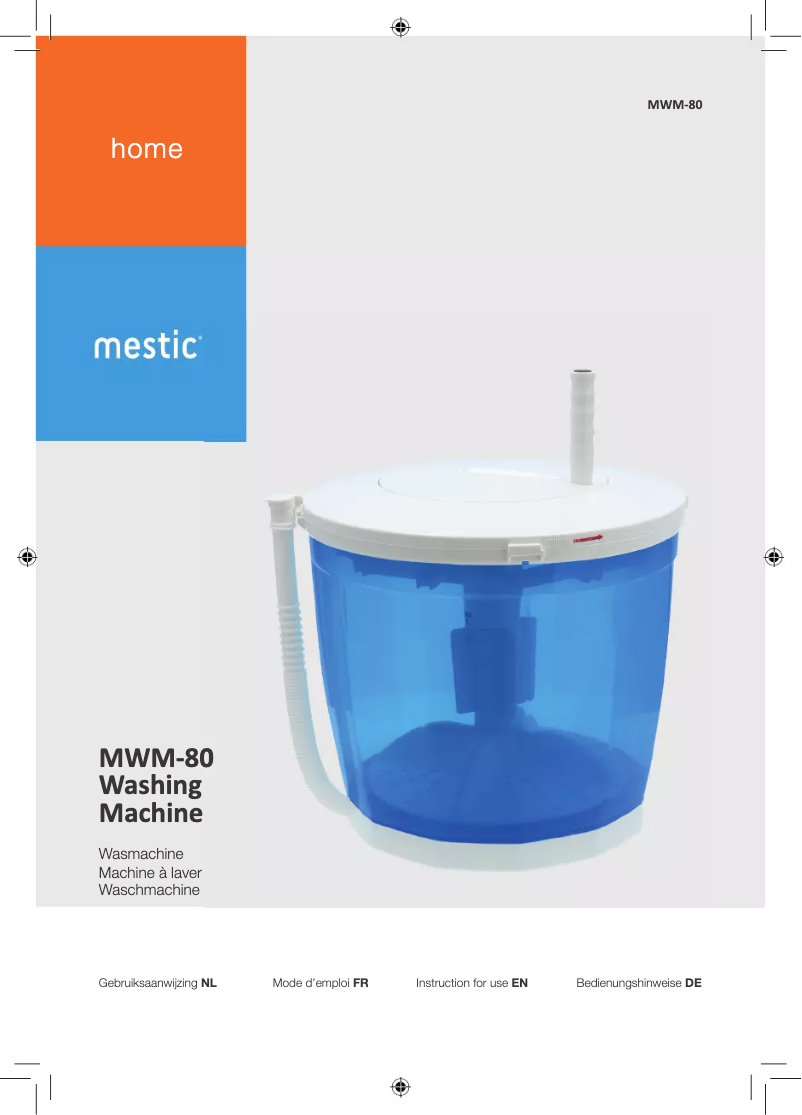 Page n°1 - Manuel utilisateur Mestic MWM-80