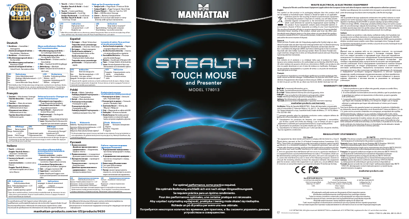 Image de la première page du manuel de l'appareil Stealth 178013