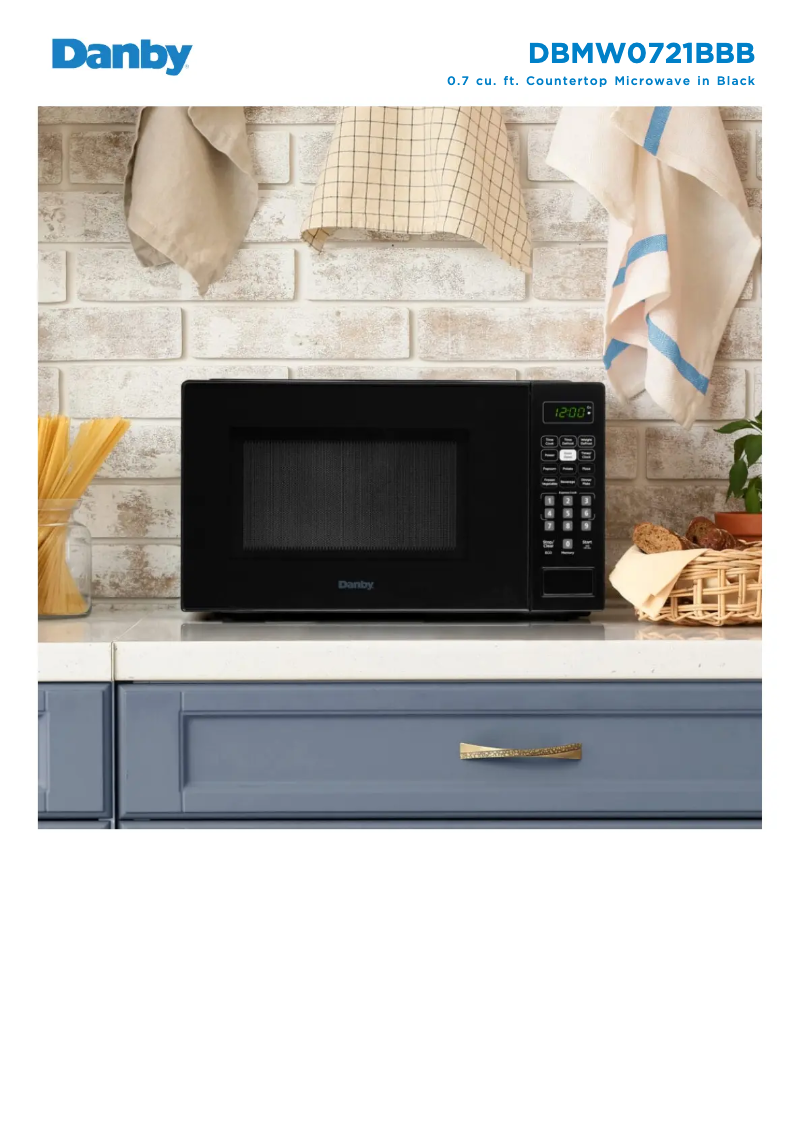 Page n°1 - Fiche technique Danby DBMW0721BBB