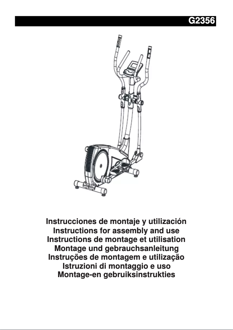 Page 1 de la notice Manuel utilisateur BH Fitness BWG2356