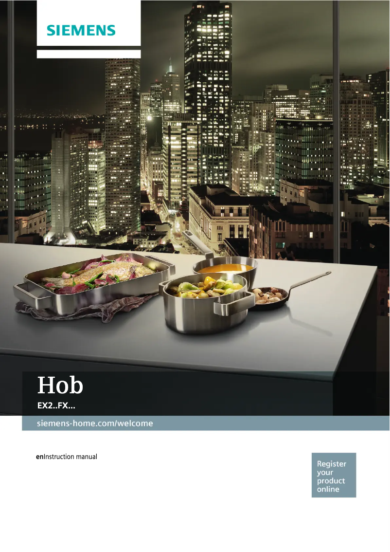 Page 1 de la notice Manuel utilisateur Siemens EX275FXB1E