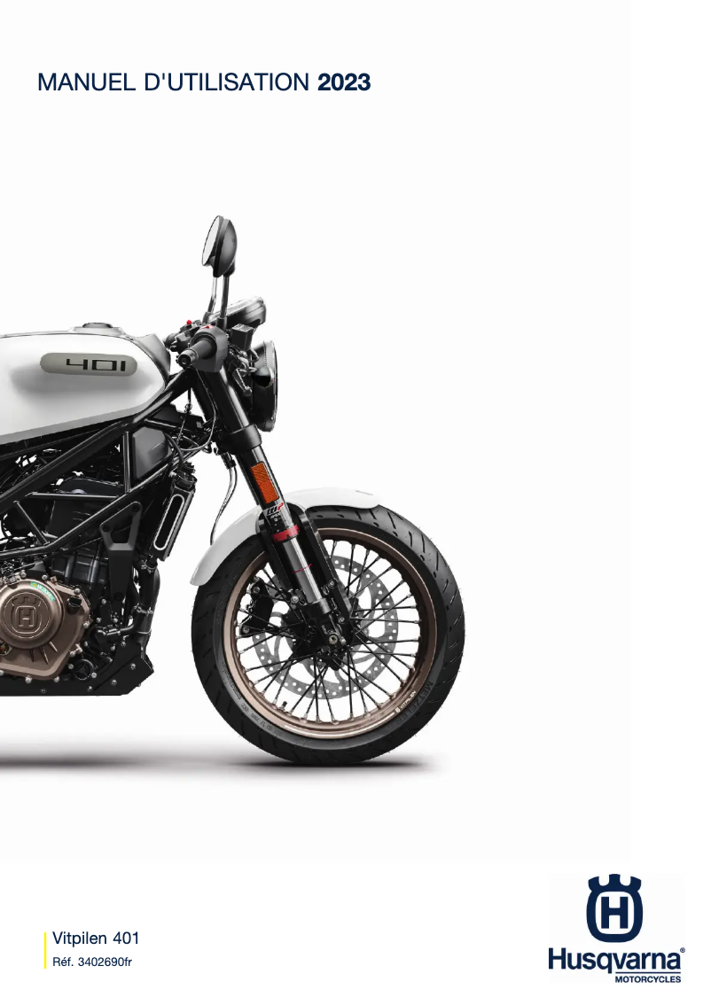 Página 1 del manual Manual de usuario Husqvarna Vitpilen 401 (2023)