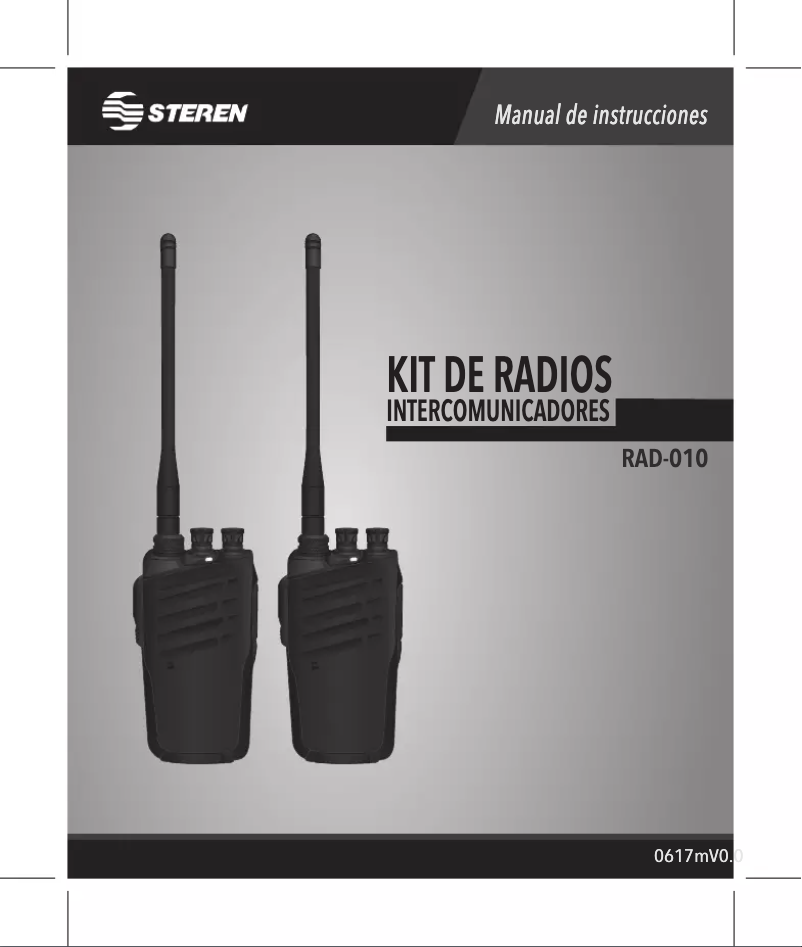 Image de la première page du manuel de l'appareil RAD-010