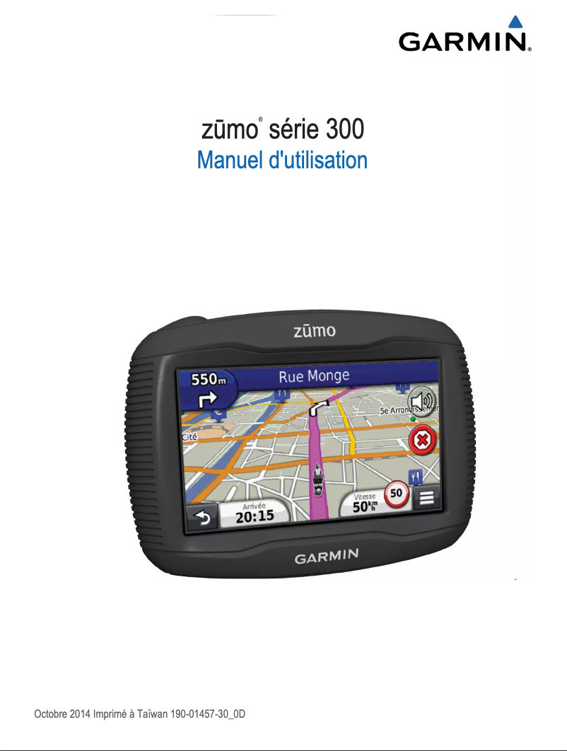 Página 1 del manual Manual de usuario Garmin Zumo 340LM