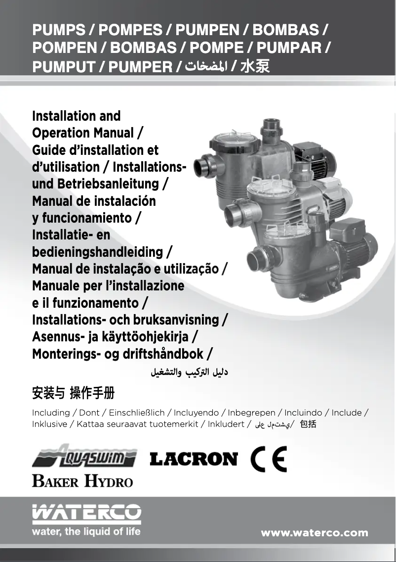 Page 1 de la notice Manuel utilisateur Waterco Hydrostorm Plus