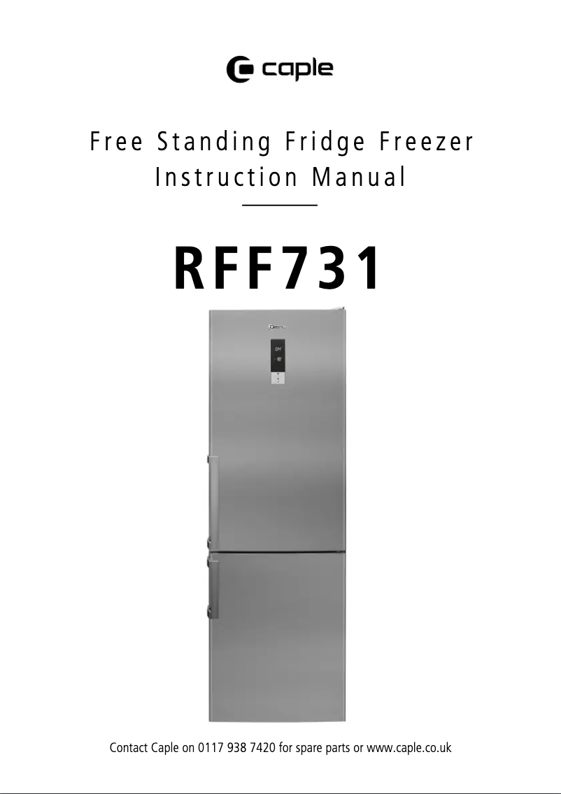 Page n°1 - Manuel utilisateur Caple RFF731