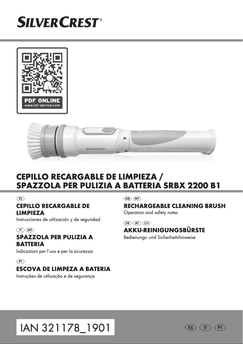 Page n°1 - Manuel utilisateur SilverCrest SRBX 2200 B1