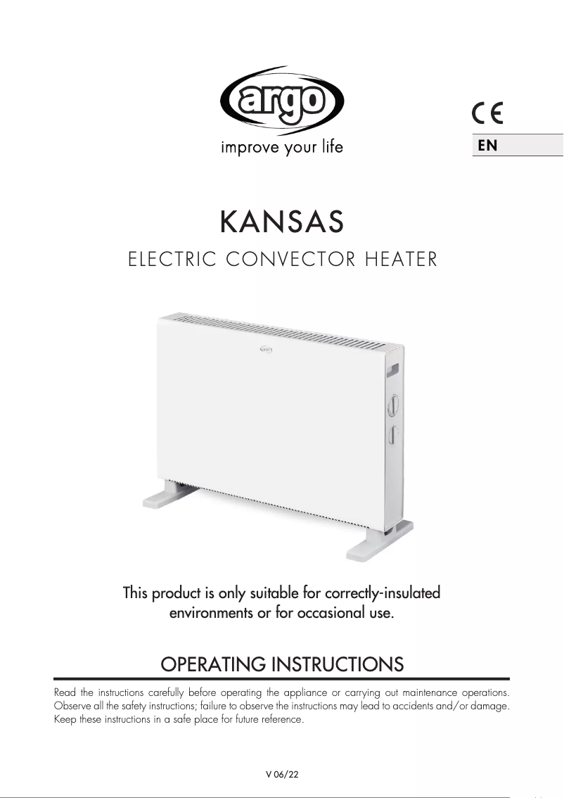 Image de la première page du manuel de l'appareil KANSAS