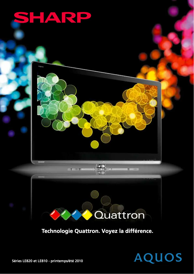 Page 1 de la notice Manuel utilisateur Sharp LC-40LE810E