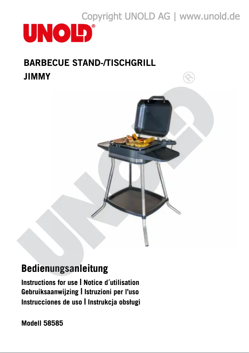 Página 1 del manual Manual de usuario Unold Jimmy 58585