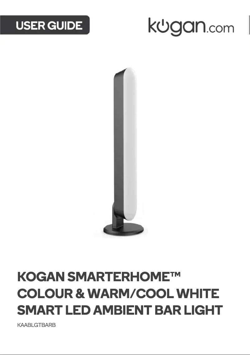 Page n°1 - Manuel utilisateur Kogan KAABLGTBARB