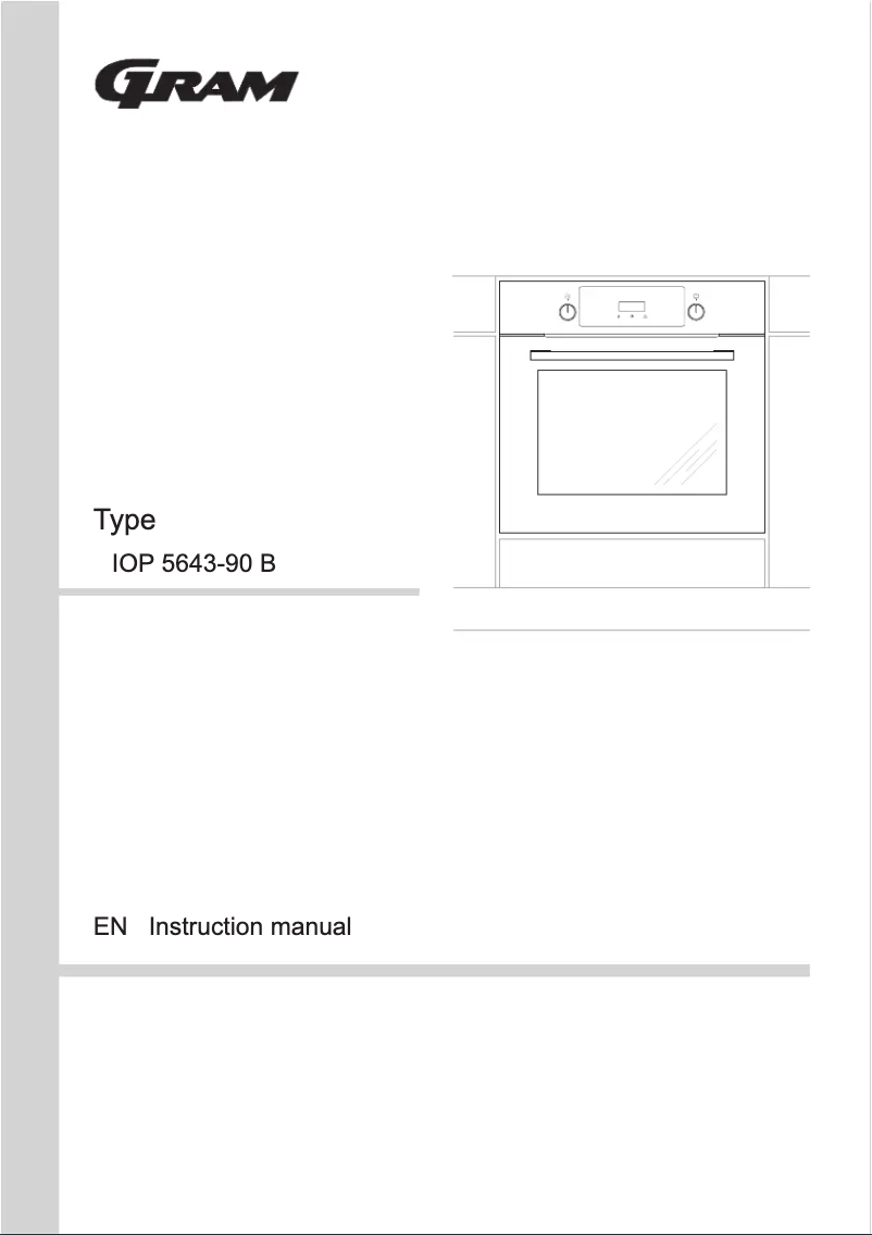 Page 1 de la notice Manuel utilisateur Gram IOP 5643-90 B