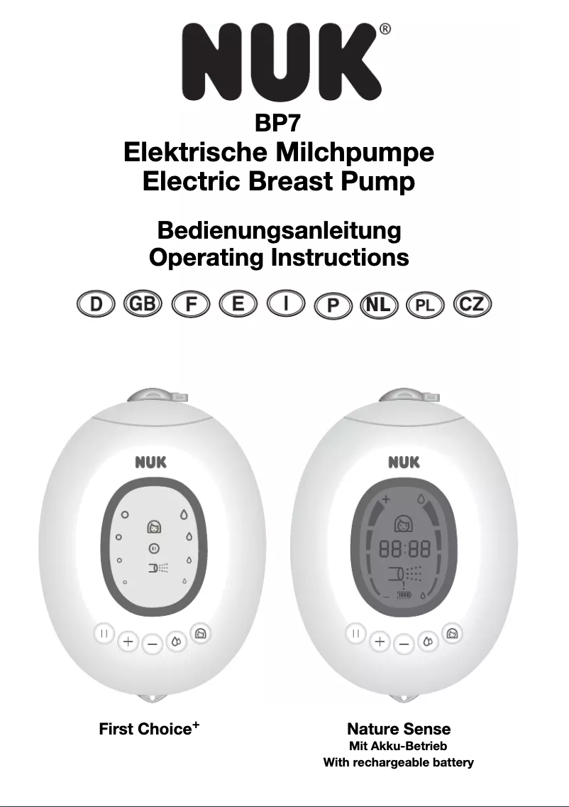 Page 1 de la notice Manuel utilisateur NUK BP7 Nature Sense