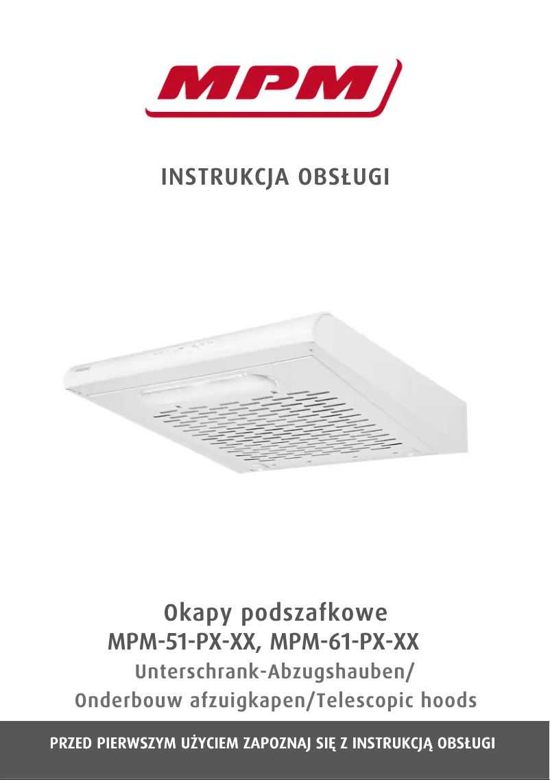 Image de la première page du manuel de l'appareil MPM-51-PX-72