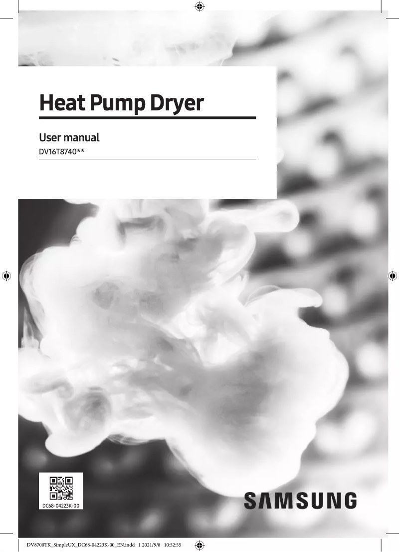 Image de la première page du manuel de l'appareil DV16T8740BV