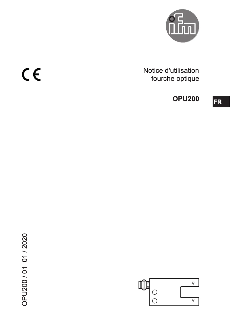 Page n°1 - Manuel utilisateur IFM OPU200