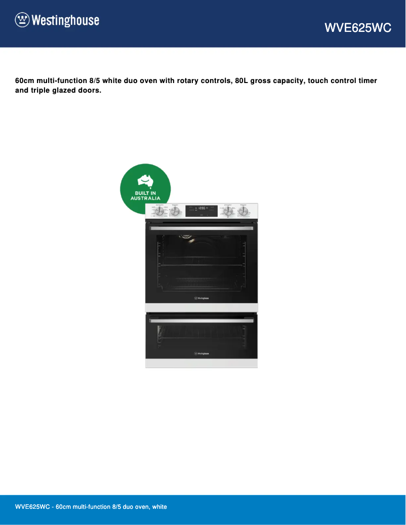 Image de la première page du manuel de l'appareil WVE625WC