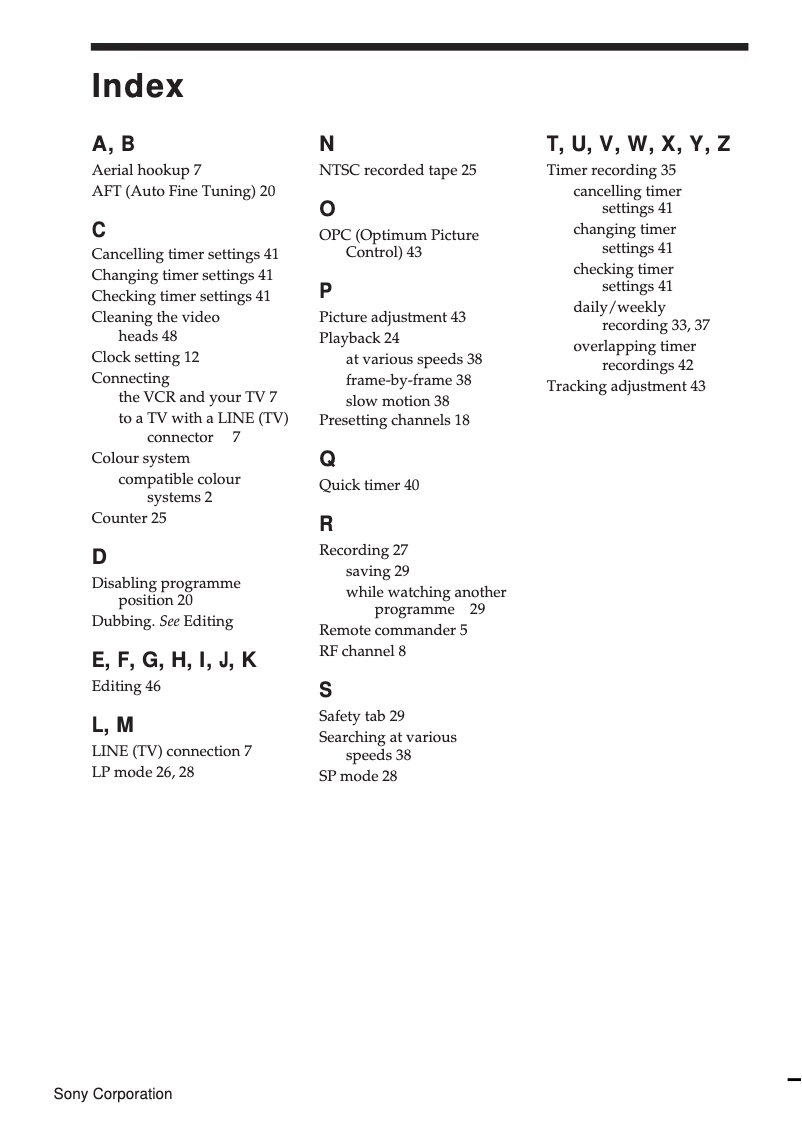 Page 1 de la notice Manuel utilisateur Sony SLV-E480EG