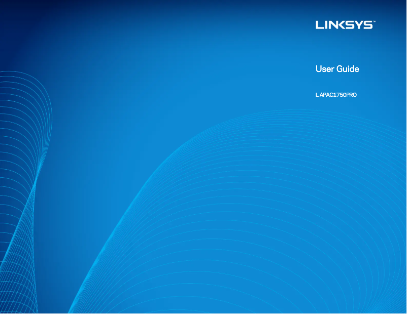 Page 1 de la notice Manuel utilisateur Linksys LAPAC1750Pro