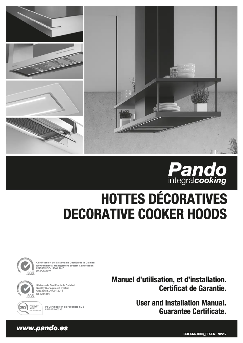 Page 1 de la notice Guide d'installation Pando E-350