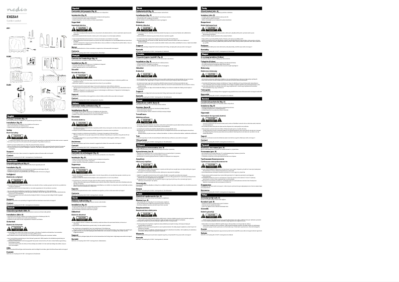 Page 1 de la notice Manuel utilisateur Nedis EXGS41