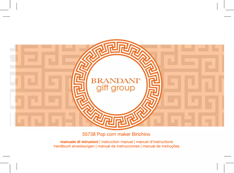 Page 1 de la notice Manuel utilisateur Brandani 55738