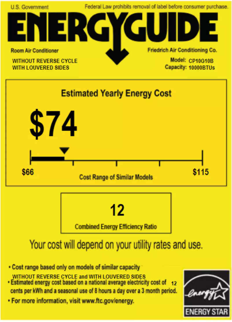 Image de la première page du manuel de l'appareil Chill CP10G10B