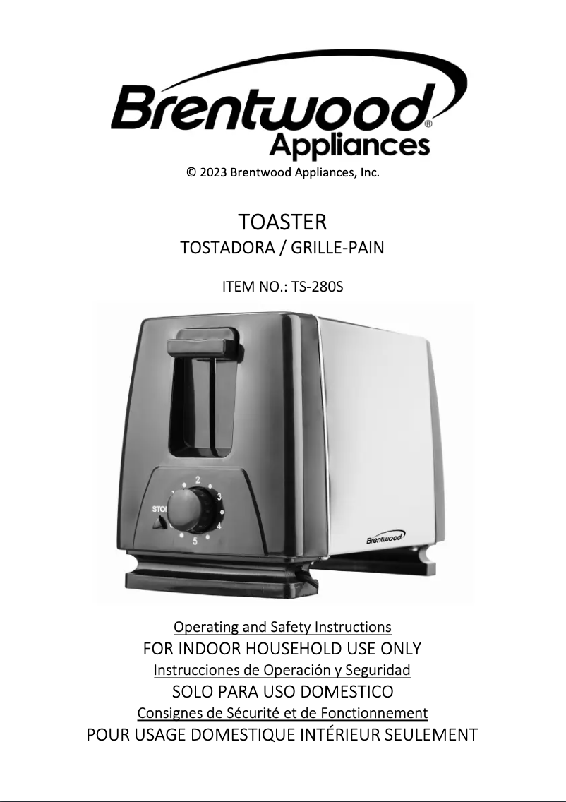 Image de la première page du manuel de l'appareil TS-280S