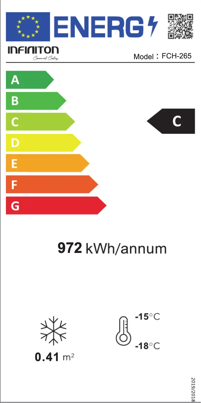 Page n°1 - Label énergétique Infiniton FCH-265