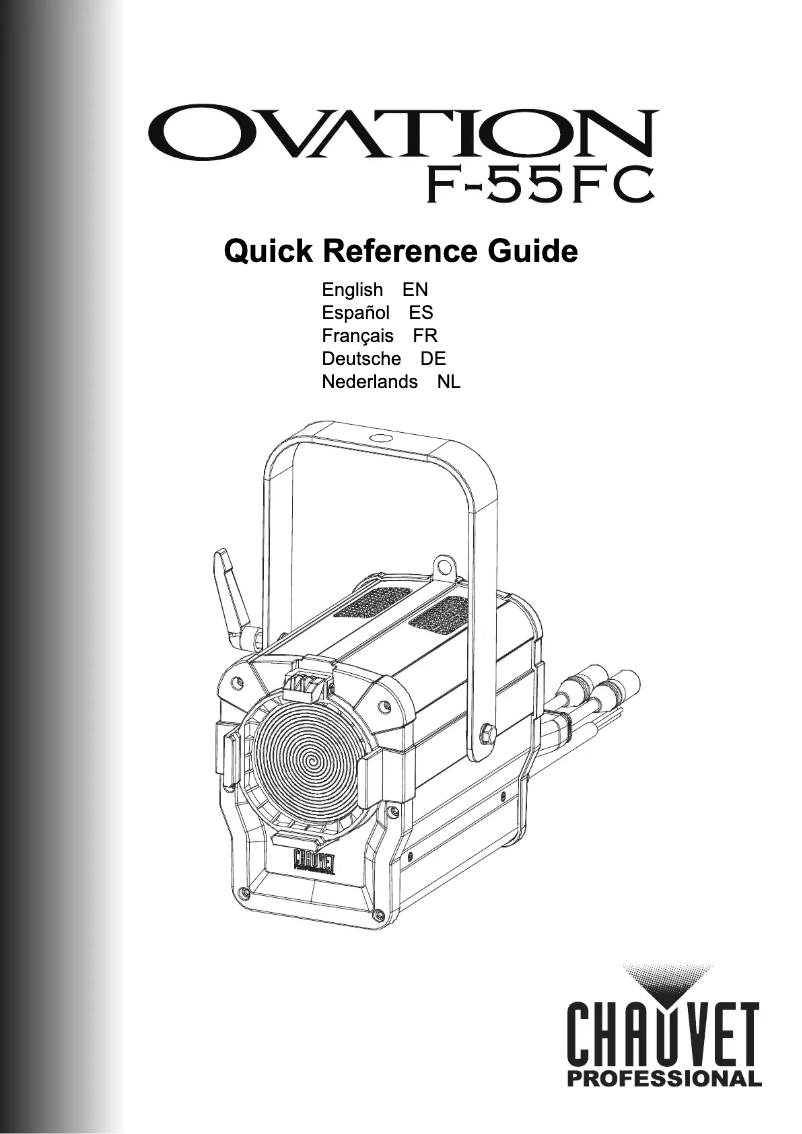 Page n°1 - Manuel utilisateur Chauvet Ovation F-55FC